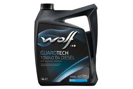 WOLF 8303715 Моторное масло GUARDTECH 10W40 B4 Diesel SLCF A3B4 4л