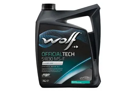 WOLF 8308710 Масло моторное OFFICIALTECH 5W30 MS-F 4л