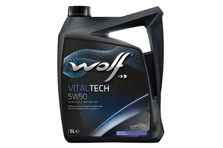 WOLF 8314728 Масло моторное синт. VITALTECH 5W50 A3B4 SNCF 5л