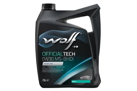 WOLF 8323591 Масло моторное OFFICIALTECH 0W30 MS-BHDI 5л