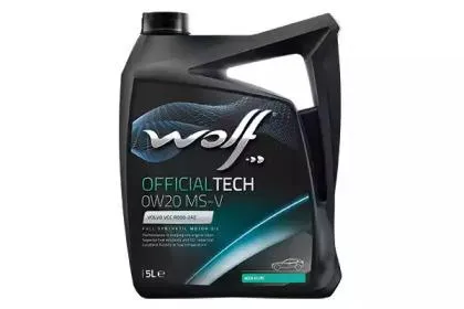 WOLF 8332715 Масло моторное синт. OFFICIALTECH 0W20 MS-V 5л