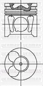 YENMAK 3104497000 Поршень двигателя