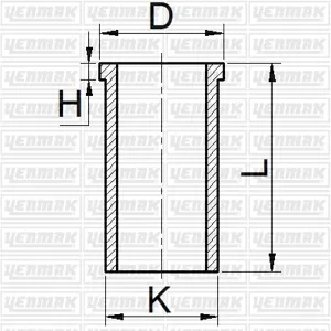 YENMAK 5165802000 гильза d82.5 Opel Kadett/Vectra/Astra 1.7D 88-95