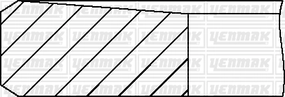YENMAK 9109966050 Кольца поршневые комплект FORD (+0.5) (на 1 цилиндр) (мин. 4 шт.) 90.4 мм