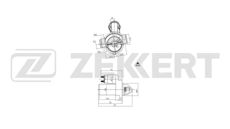 ZEKKERT AN1073 Стартер Ford Transit 14-