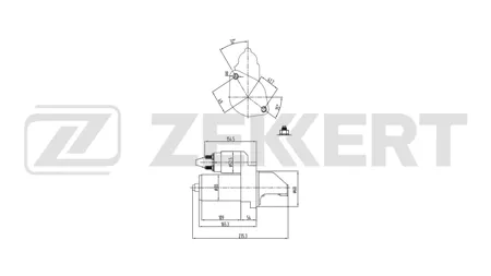 ZEKKERT AN1091 Стартер Mercedes C-Class (W204,S204,CL203) 07-, S-Class (C216, W221) 05-, M-Class (W164) 05-