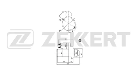 ZEKKERT AN1102 Стартер Hyundai i30 I, II 07-, Kia Venga 10-