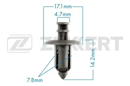 ZEKKERT BE1029 Клипса крепёжная Nissan (миним. кол-во заказа 10 шт)