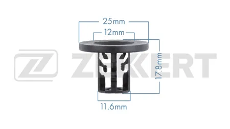 ZEKKERT BE1065 Клипса крепёжная Kia , Hyundai (миним. кол-во заказа 10 шт)