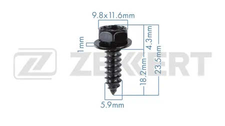 ZEKKERT BE1087 Саморез Hyundai , Kia (миним. кол-во заказа 10 шт)