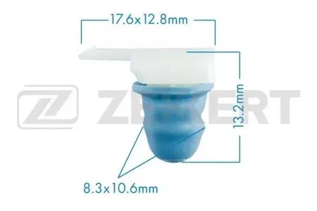 ZEKKERT BE1099 Клипса крепёжная VAG (миним. кол-во заказа 10 шт)
