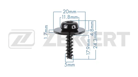 ZEKKERT BE1137 Саморез Mazda , Ford , Volvo (миним. кол-во заказа 10 шт)