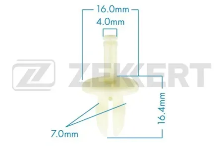 ZEKKERT BE1201 Клипса крепёжная VAG (миним. кол-во заказа 10 шт)