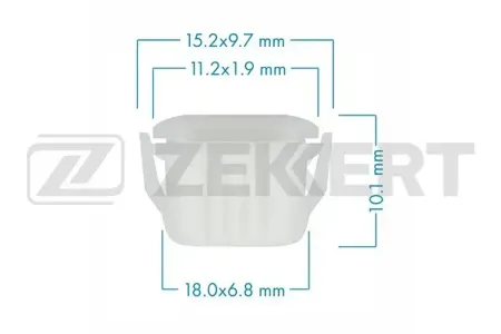 ZEKKERT BE1212 Клипса крепёжная Renault (миним. кол-во заказа 10 шт)