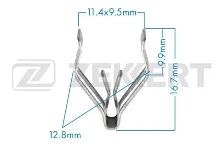 ZEKKERT BE1220 Зажим VAG (миним. кол-во заказа 10 шт)