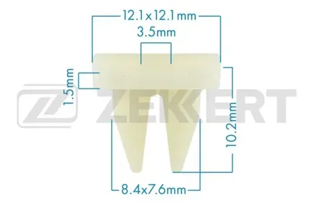 ZEKKERT BE1233 Клипса крепёжная Hyundai (миним. кол-во заказа 10 шт)