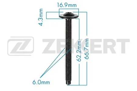ZEKKERT BE1245 Винт VAG (миним. кол-во заказа 10 шт)