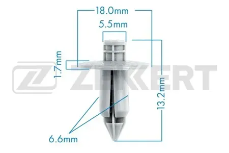 ZEKKERT BE1309 Клипса крепёжная Mitsubishi , Toyota (миним. кол-во заказа 10 шт)