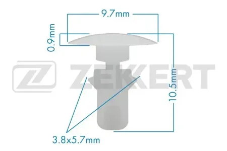 ZEKKERT BE1374 Клипса крепёжная Nissan (миним. кол-во заказа 10 шт)