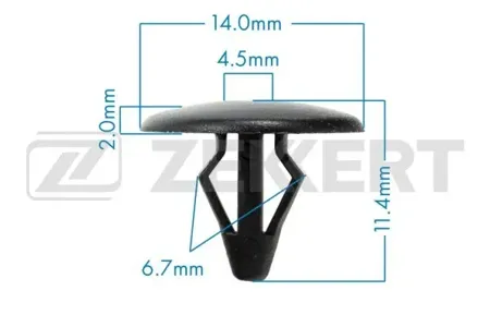 ZEKKERT BE1439 Клипса крепёжная Ford , Mazda (миним. кол-во заказа 10 шт)