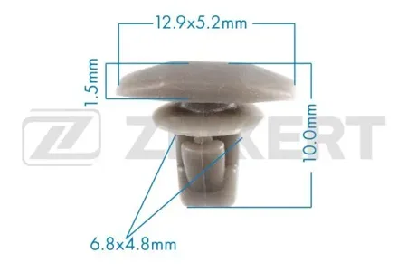 ZEKKERT BE1482 Клипса крепёжная Mitsubishi (миним. кол-во заказа 10 шт)