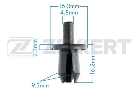 ZEKKERT BE1488 Клипса крепёжная Volvo (миним. кол-во заказа 10 шт)