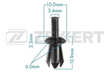 ZEKKERT BE1503 Клипса крепёжная General Motors , VAG (миним. кол-во заказа 10 шт)