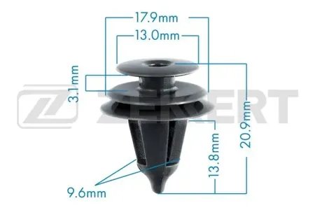ZEKKERT BE1506 Клипса крепёжная Toyota (миним. кол-во заказа 10 шт)