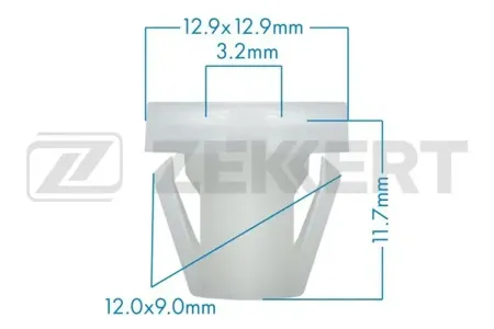 ZEKKERT BE1544 Клипса крепёжная Hyundai , Kia (миним. кол-во заказа 10 шт)