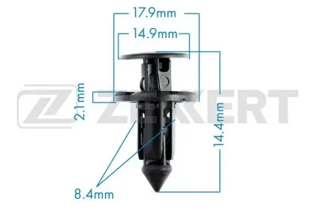 ZEKKERT BE1563 Клипса крепёжная Toyota (миним. кол-во заказа 10 шт)