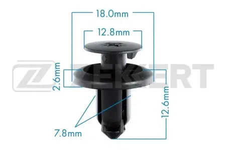 ZEKKERT BE1577 Клипса крепёжная Hyundai , Subaru (миним. кол-во заказа 10 шт)