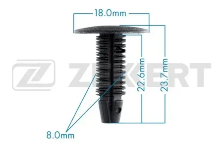 ZEKKERT BE1618 Клипса крепёжная Ford , Toyota (миним. кол-во заказа 10 шт)