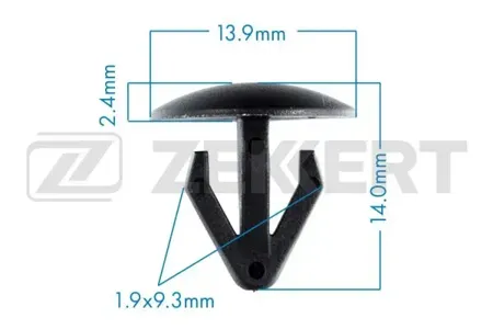 ZEKKERT BE1729 Клипса крепёжная Nissan (миним. кол-во заказа 10 шт)