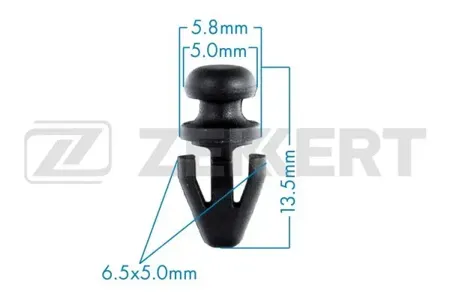 ZEKKERT BE1767 Клипса крепёжная Ford , General Motors (миним. кол-во заказа 10 шт)