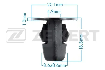 ZEKKERT BE1849 Клипса крепёжная Toyota (миним. кол-во заказа 10 шт)
