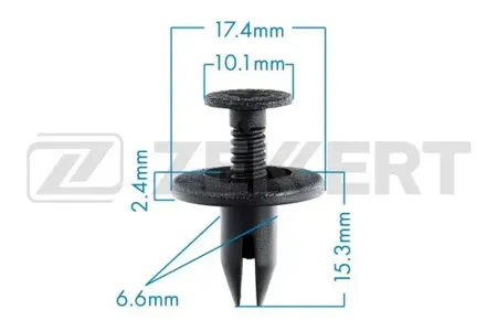 ZEKKERT BE1853 Клипса крепёжная Ford (миним. кол-во заказа 10 шт)