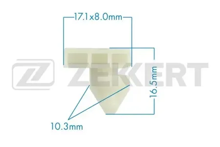 ZEKKERT BE2004 Клипса крепёжная Nissan (миним. кол-во заказа 10 шт)
