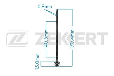 ZEKKERT BE2038 Клипса крепёжная Toyota (миним. кол-во заказа 10 шт)