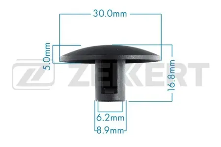 ZEKKERT BE2091 Клипса крепёжная Renault (миним. кол-во заказа 10 шт)