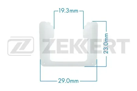 ZEKKERT BE2140 Клипса крепёжная VAG (миним. кол-во заказа 10 шт)