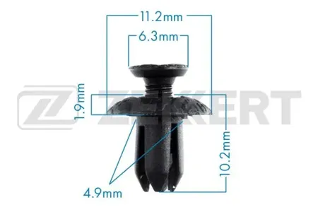 ZEKKERT BE2147 Клипса крепёжная Toyota (миним. кол-во заказа 10 шт)