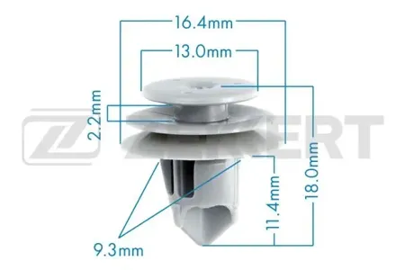 ZEKKERT BE2150 Клипса крепёжная Honda (миним. кол-во заказа 10 шт)
