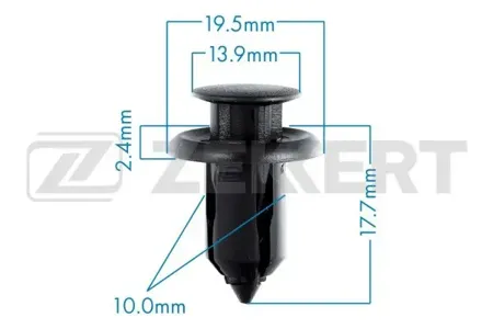 ZEKKERT BE2183 Клипса крепёжная Mazda (миним. кол-во заказа 10 шт)