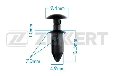 ZEKKERT BE2206 Клипса крепёжная Chrysler , General Motors (миним. кол-во заказа 10 шт)