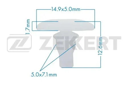 ZEKKERT BE2213 Клипса крепёжная Honda , Toyota (миним. кол-во заказа 10 шт)