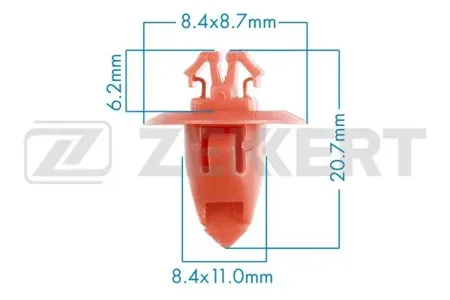ZEKKERT BE2234 Клипса крепёжная Toyota (миним. кол-во заказа 10 шт)