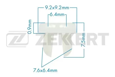 ZEKKERT BE2270 Клипса крепёжная Mazda , Nissan (миним. кол-во заказа 10 шт)