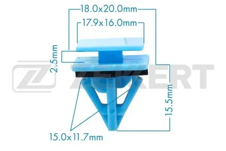 ZEKKERT BE2328 Клипса крепёжная Hyundai (миним. кол-во заказа 10 шт)