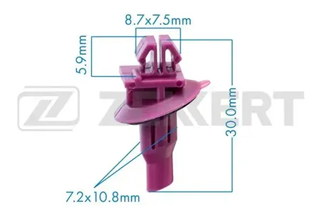 ZEKKERT BE2375 Клипса крепёжная Toyota (миним. кол-во заказа 10 шт)