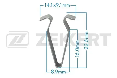 ZEKKERT BE2385 Зажим Ford , VAG (миним. кол-во заказа 10 шт)
